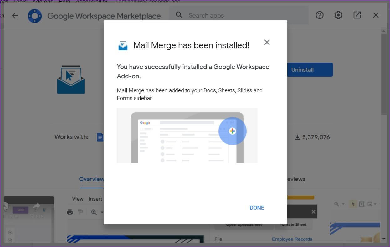 Google-Docs-Add-On-Installed كيفية تثبيت الوظائف الإضافية واستخدامها في محرر مستندات Google