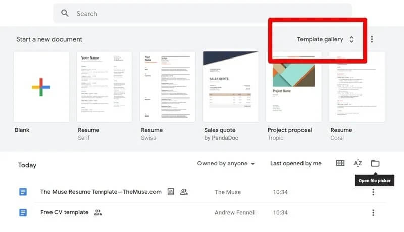 Google-Docs-Resume-Template-Gallery 11 قالب Google Docs للسيرة الذاتية يجب عليك التحقق منها