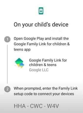 Google-Family-Link-Setup-Code كيفية تمكين الرقابة الأبوية على أجهزة Android