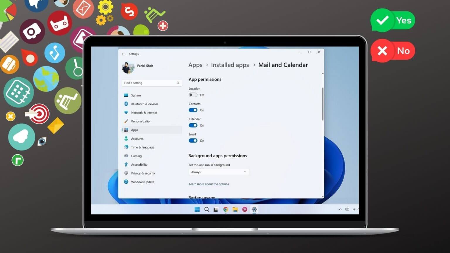 How-to-Enable-Disable-and-Manage-App-Permissions-on-Windows-11-1-1536x864-1 كيفية تمكين وتعطيل وإدارة أذونات التطبيق على Windows 11