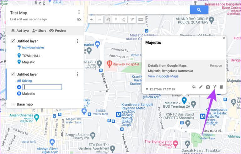 Maps-route-13-768x492-1 كيفية مشاركة المسار أو الاتجاهات المخصصة على خرائط Google لأجهزة الكمبيوتر الشخصية وأجهزة Android