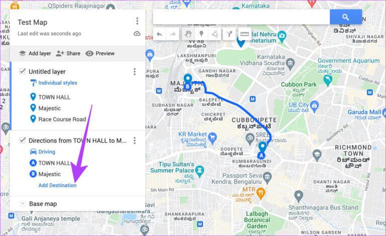 Maps-route-16-768x470-1 كيفية مشاركة المسار أو الاتجاهات المخصصة على خرائط Google لأجهزة الكمبيوتر الشخصية وأجهزة Android