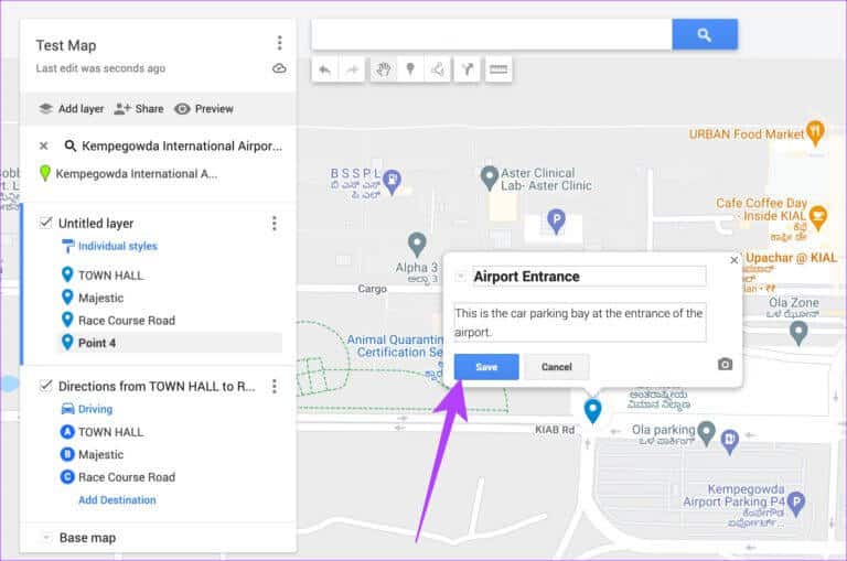 Maps-route-19-768x509-1 كيفية مشاركة المسار أو الاتجاهات المخصصة على خرائط Google لأجهزة الكمبيوتر الشخصية وأجهزة Android