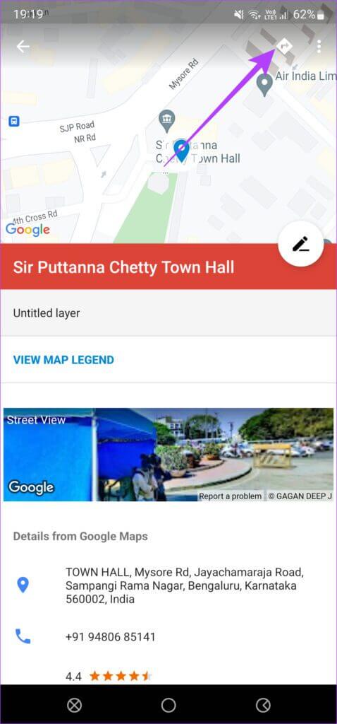 Maps-route-34-478x1024-1 كيفية مشاركة المسار أو الاتجاهات المخصصة على خرائط Google لأجهزة الكمبيوتر الشخصية وأجهزة Android