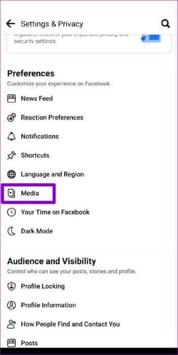 Media-Settings-on-Facebook-513x1024-1 إصلاح بطء Facebook على Android و iPhone