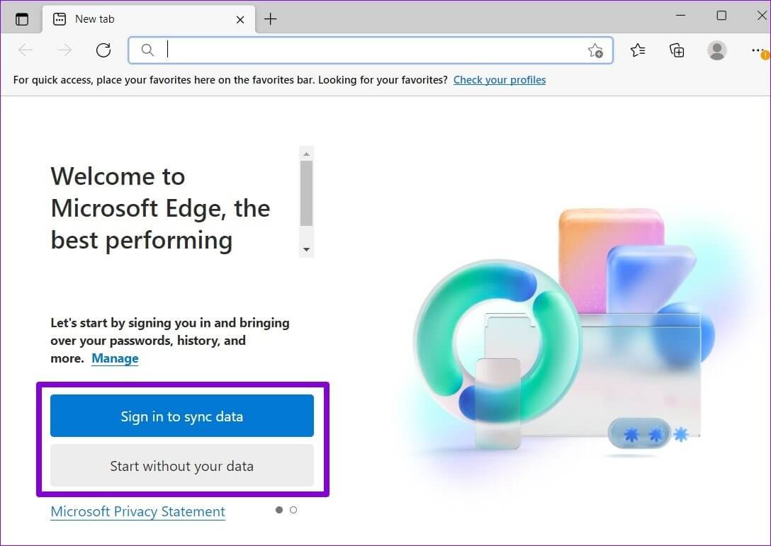 New-Profile-in-Edge-1 أفضل 6 طرق لإصلاح استمرار Edge في تسجيل خروجي من مواقع الويب