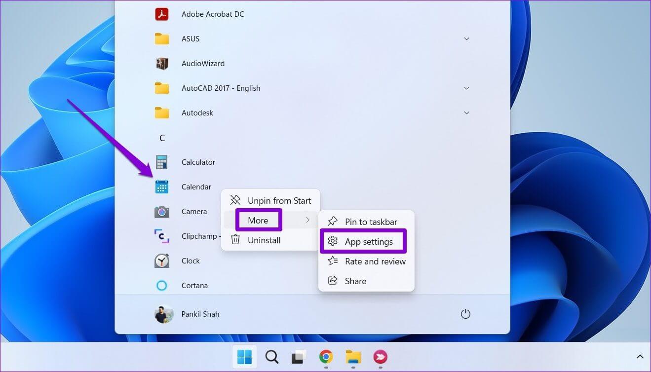 Open-App-Settings-on-Windows كيفية تمكين وتعطيل وإدارة أذونات التطبيق على Windows 11