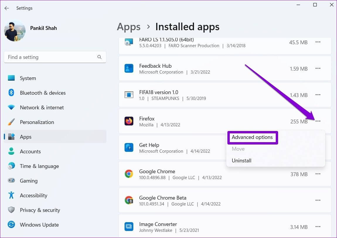 Open-Firefox-Advanced-Options أفضل 5 طرق لإصلاح عدم فتح Firefox على Windows 10 و Windows 11