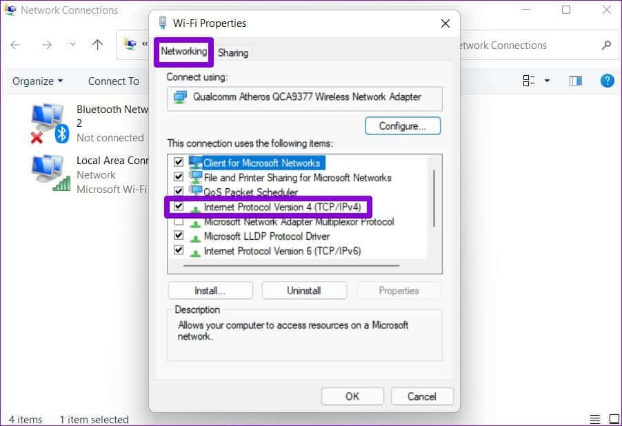 Open-Internet-Protocol-Settings-on-Windows-3 أفضل 7 طرق لإصلاح خطأ No Route في Discord على Windows 10 و Windows 11