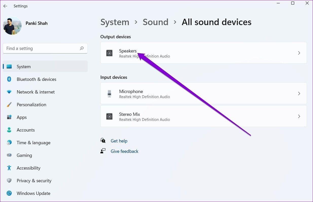 Output-Device-1235x797 كيفية إصلاح مشكلات تشويه الصوت أثناء البث على Windows 11