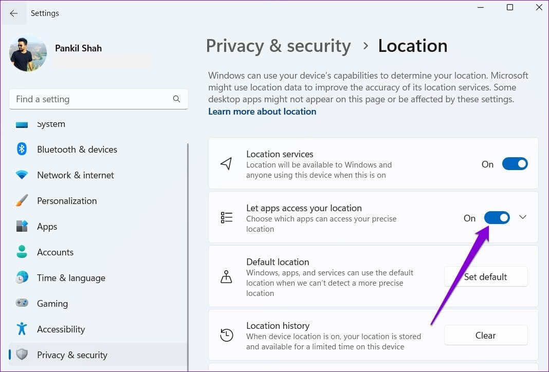 Prevent-Apps-from-Using-Location-Data-on-Windows-11 كيفية مسح سجل نشاط المستخدم على Windows 11