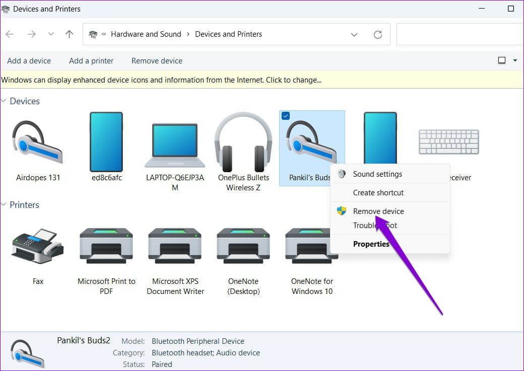 Remove-Bluetooth-Device-from-Control-Panel-1040x737 أفضل 6 طرق لإصلاح تعذر إزالة جهاز Bluetooth على Windows 11