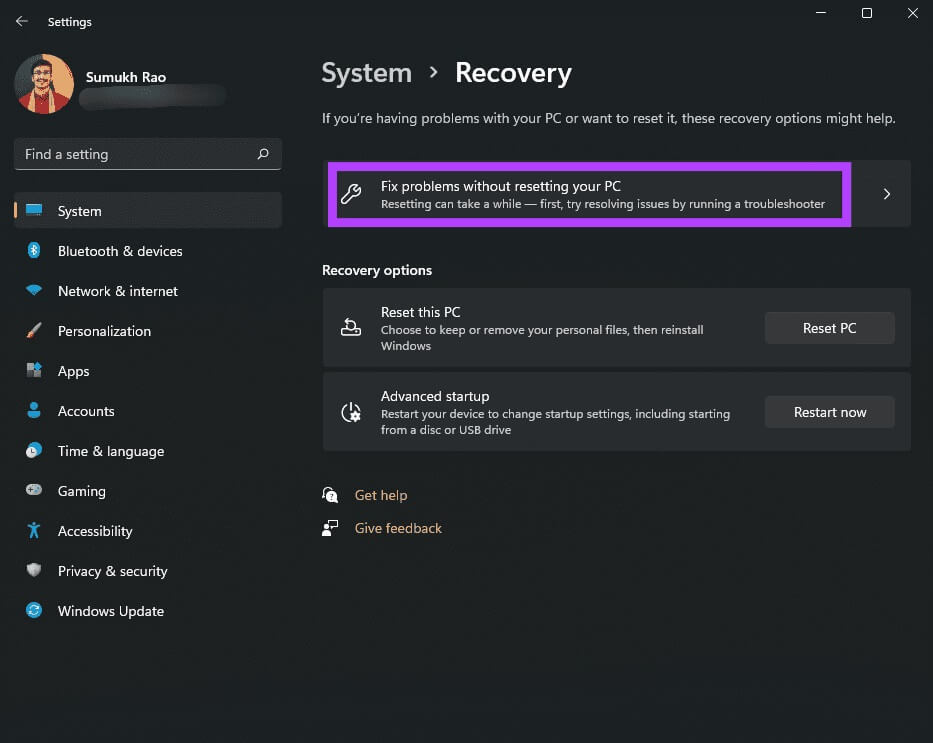 Reset-Win-11-4-3 كيفية إعادة تعيين جهاز كمبيوتر يعمل بنظام Windows 11 دون فقد البيانات