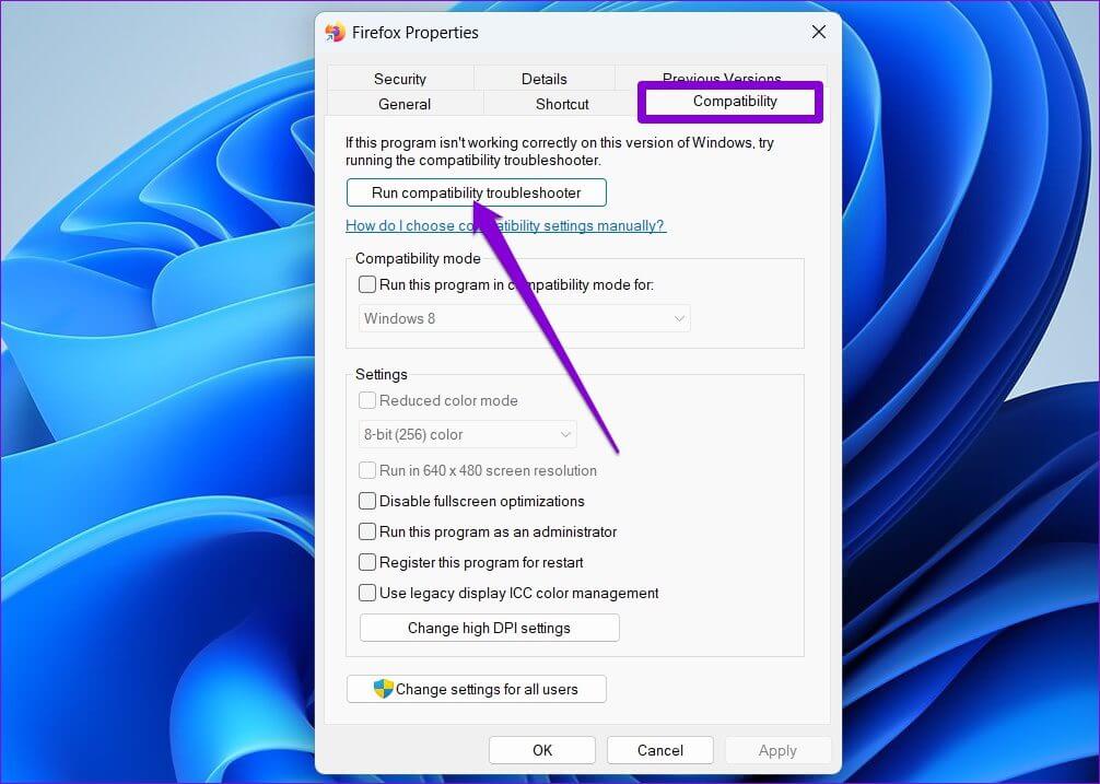 Run-Compatibility-Troubleshooter-1 أفضل 5 طرق لإصلاح عدم فتح Firefox على Windows 10 و Windows 11