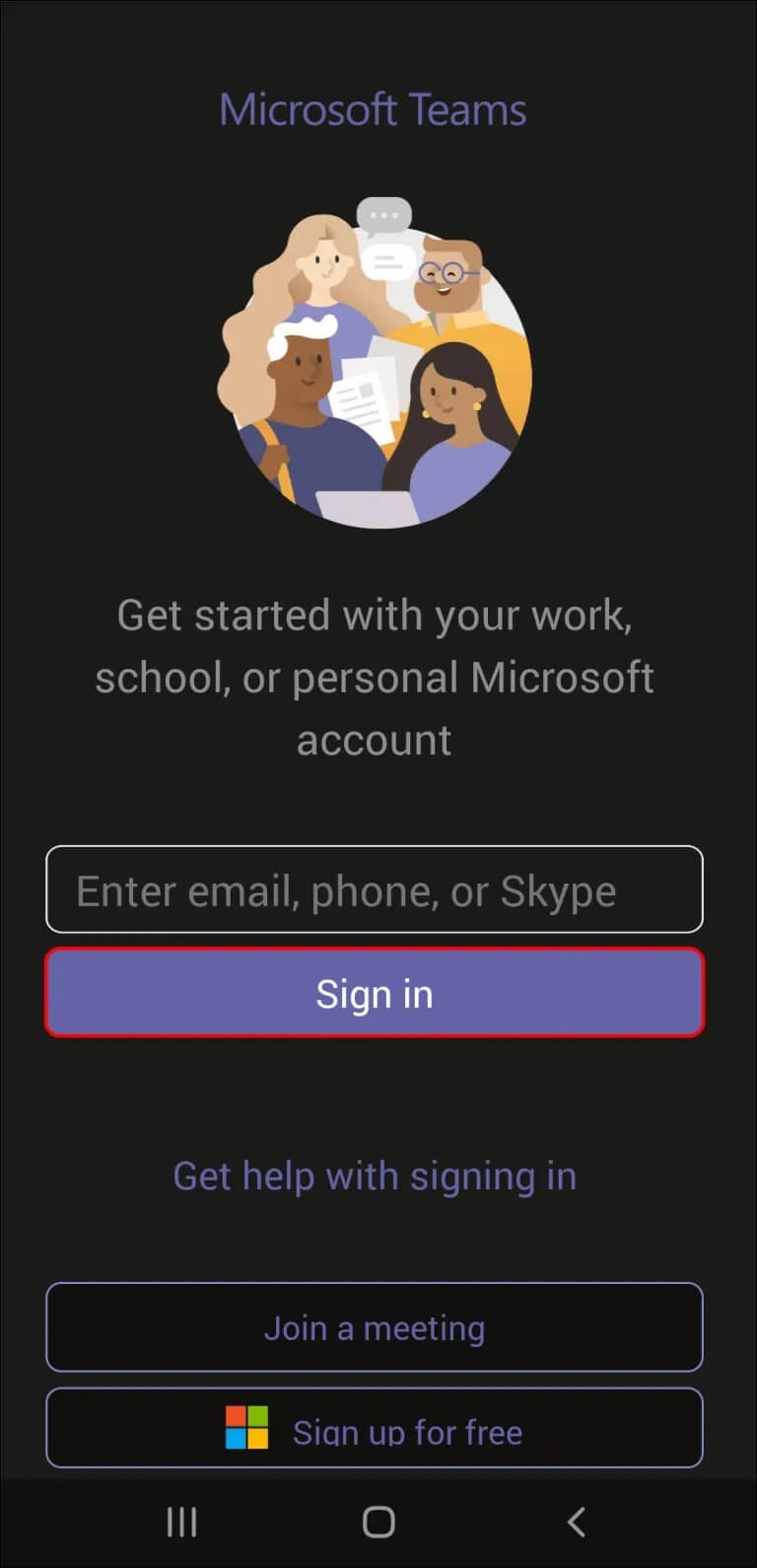 Screenshot_20210503-124601_Teams-768x1590 كيفية مشاركة مقطع فيديو بالصوت في Microsoft Teams