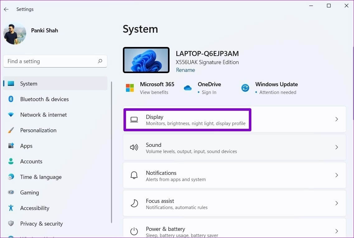 Settings-App-1-1138x765 أفضل 6 طرق لإصلاح مشكلة الشاشة الضبابية على Windows 11