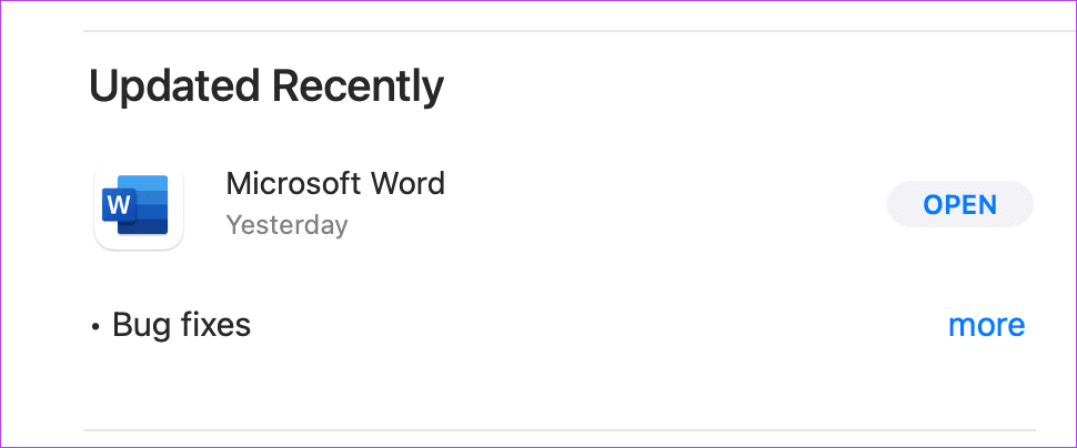 Update-Microsoft-Word أفضل 6 طرق لإصلاح عدم عمل برنامج Microsoft Word على نظام Mac