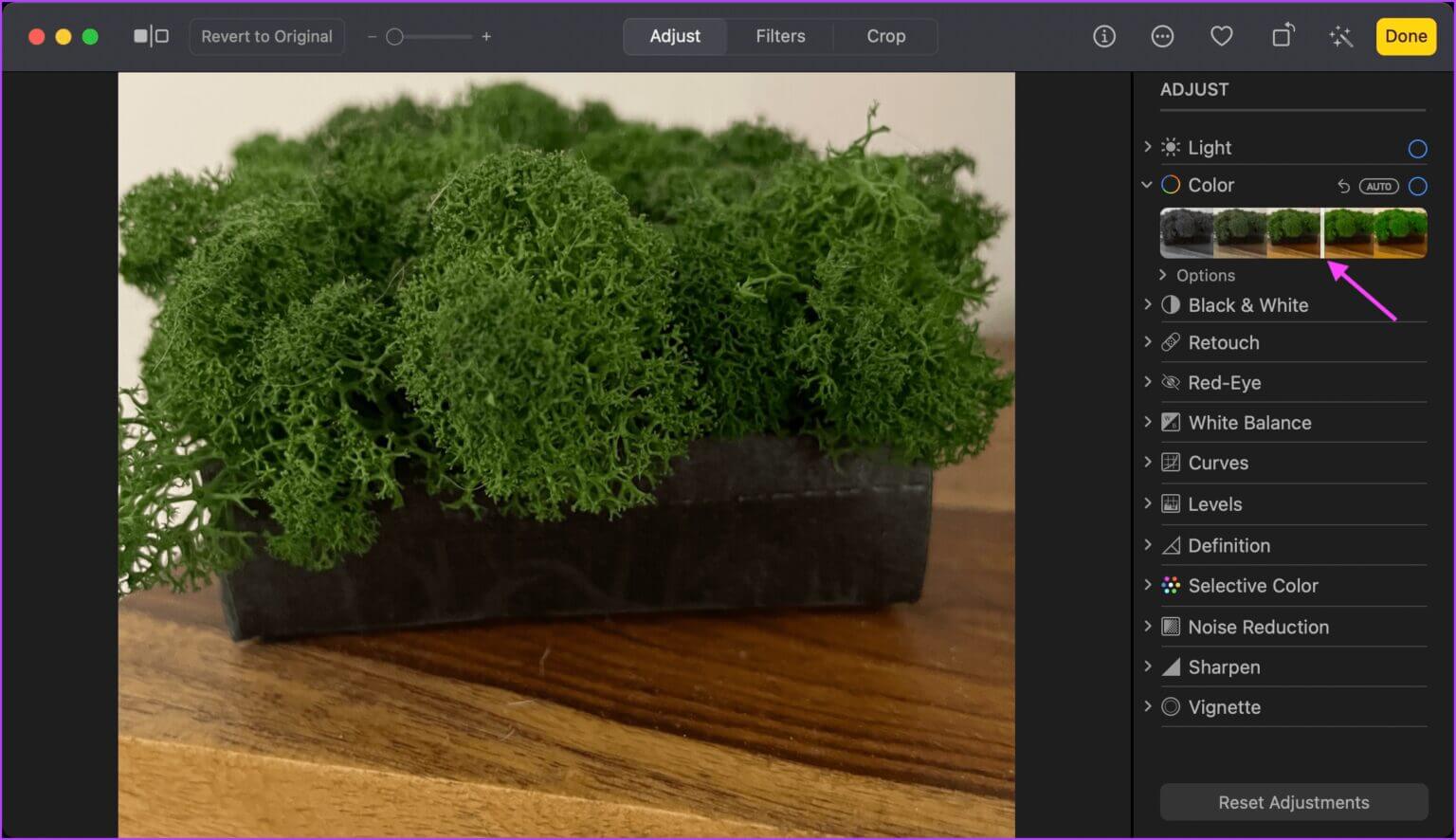 Use-Color-Corrections-2-1536x886-1 كيفية تحرير الصور باستخدام تطبيق الصور على جهاز Mac