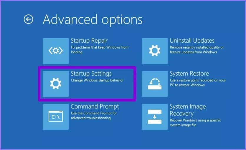 Windows-Startup-Settings-3-835x510 أفضل 6 طرق لإصلاح تعذر إزالة جهاز Bluetooth على Windows 11