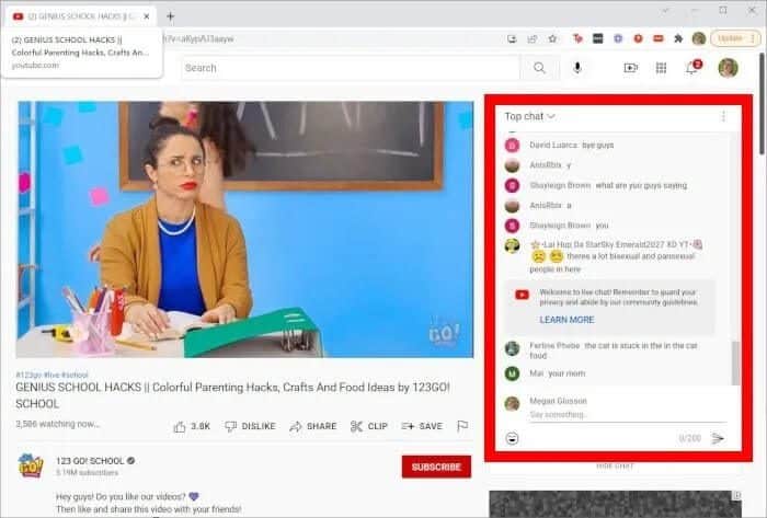 YouTube-Live-Chat-Feature كيفية المشاهدة والدردشة على YouTube Live Stream
