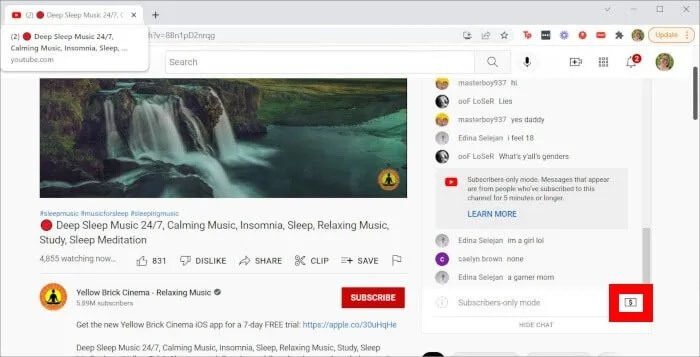 YouTube-Live-Super-Chat-Button كيفية المشاهدة والدردشة على YouTube Live Stream