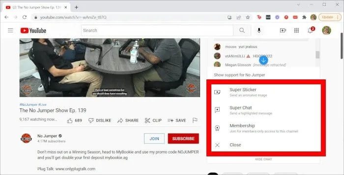 YouTube-Live-Super-Chat-Feature كيفية المشاهدة والدردشة على YouTube Live Stream