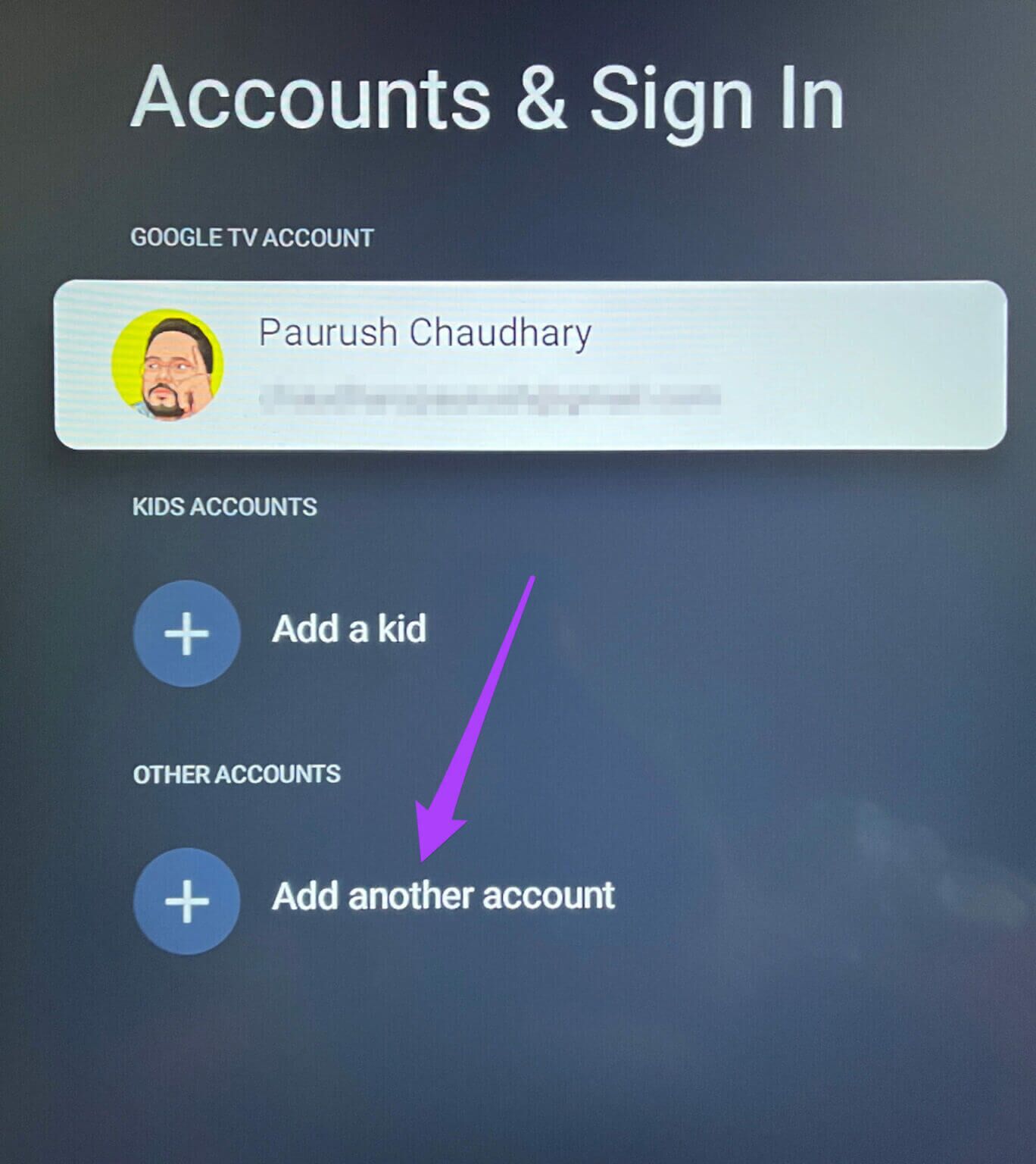add-another-account-google-tv-1368x1536-1-1368x1536 أفضل 5 نصائح وحيل لتلفزيون Android باستخدام واجهة Google TV