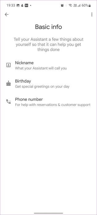 add-basic-info-1-315x700 أفضل 9 طرق لإصلاح عدم عمل مساعد Google في هواتف Samsung Galaxy
