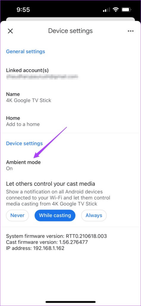 ambient-mode-settings-google-home-app-474x1024-1-474x1024 أفضل 5 نصائح وحيل لتلفزيون Android باستخدام واجهة Google TV