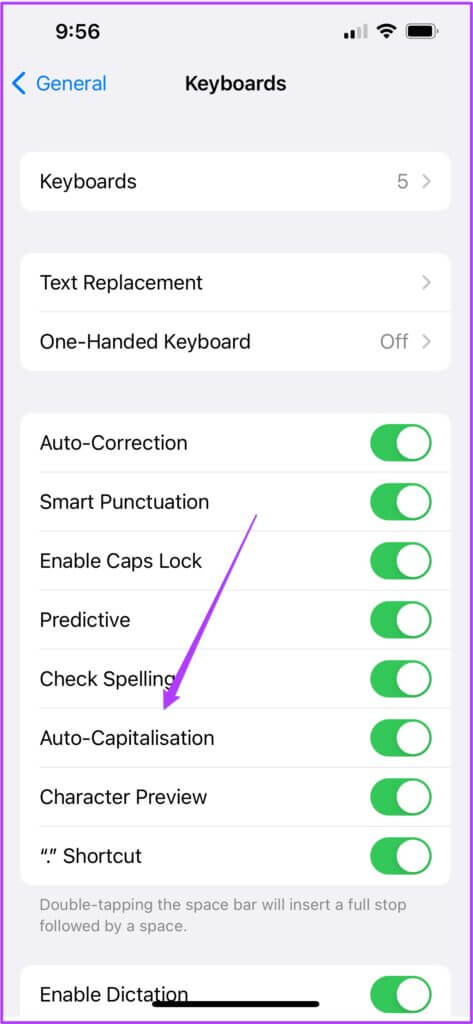 auto-capitalization-iphone-473x1024-1 كيفية إيقاف تشغيل الكتابة بالأحرف الكبيرة تلقائيًا في iPhone