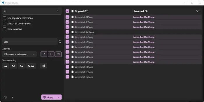 batch-rename-files-windows-powerrename 4 طرق لإعادة تسمية الملفات دفعة واحدة في Windows