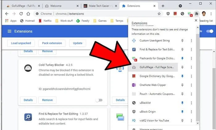 capture-scrolling-screenshot-windows-10-gofullpage-extensions-1 كيفية أخذ لقطة شاشة كصورة متحركة في Windows