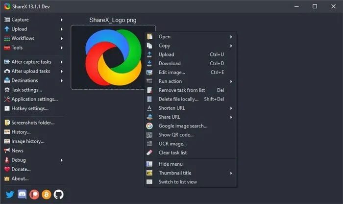 capture-scrolling-screenshot-windows-10-sharex كيفية أخذ لقطة شاشة كصورة متحركة في Windows