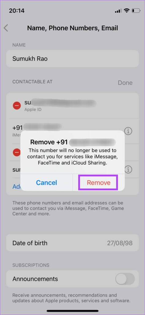 change-iphone-number-13-473x1024-1-473x1024 طريقة تغيير رقم الهاتف المرتبط بمعرف Apple