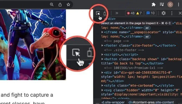 click-onthe-selection-tool كيفية النسخ واللصق في المواقع التي لا تسمح لك بذلك