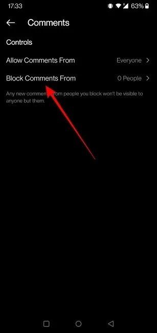comments-instagram-mobile-blocked-commenters كيفية إدارة التعليقات على Instagram