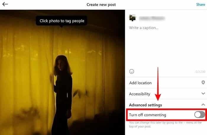 comments-instagram-pc-turn-off-comments كيفية إدارة التعليقات على Instagram