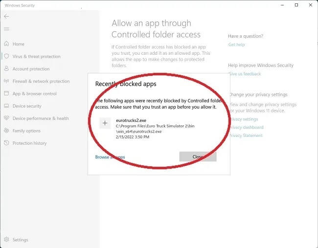 controlled-folder-access3 كيفية تمكين الحماية من برامج الفدية في Windows