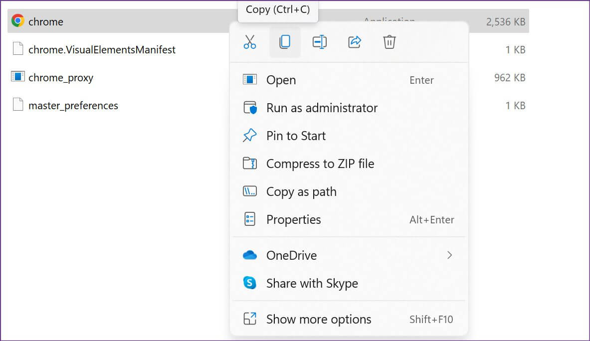 copy-chrome-shortcut-fix-google-chrome-slow-to-open-on-windows-1183x684 أفضل 8 إصلاحات لبطئ فتح Google Chrome على Windows 10 و Windows 11