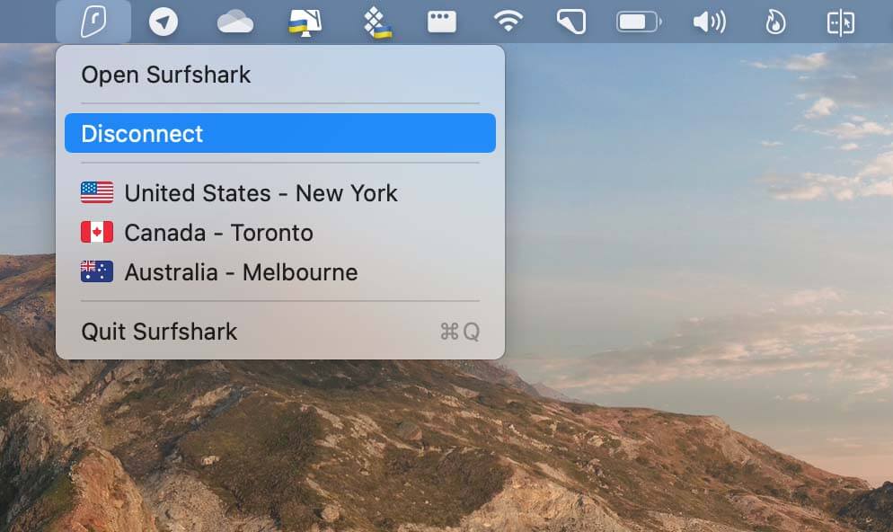 disconnect-VPN-on-mac أفضل 7 طرق لإصلاح عدم عمل Telegram على Mac