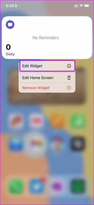 edit-widget أفضل 9 طرق لإصلاح عدم عمل الأدوات widgets أو لا يتم تحديثها على iPhone