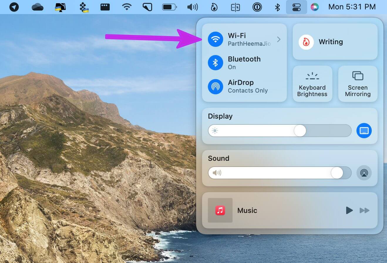 enable-Wi-Fi-on-mac أفضل 7 طرق لإصلاح عدم عمل Telegram على Mac