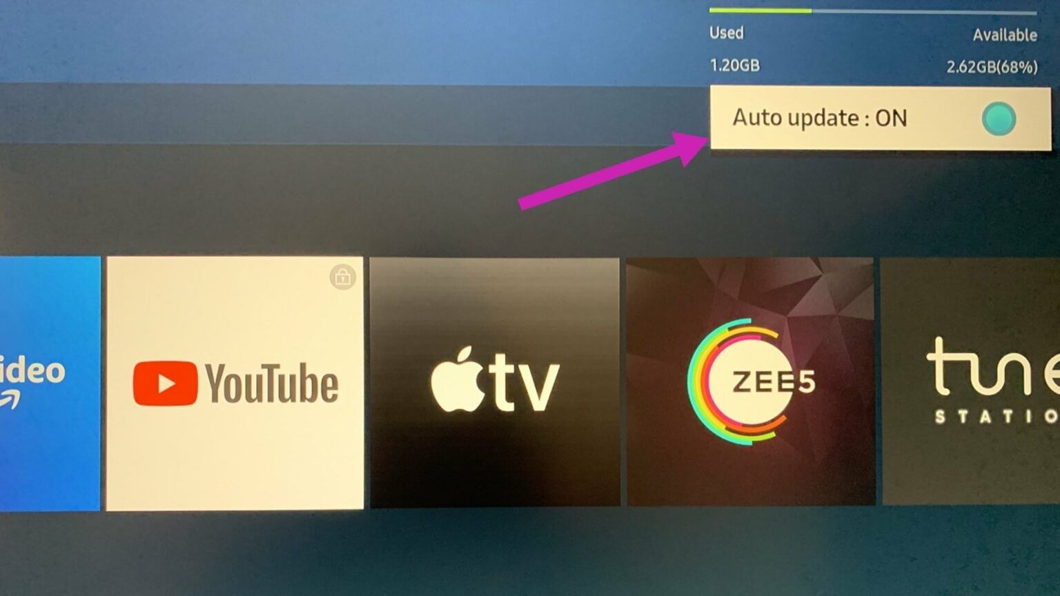enable-auto-update-1536x864-1-1536x864 طرق إصلاح عدم عمل YouTube على تلفزيون Samsung