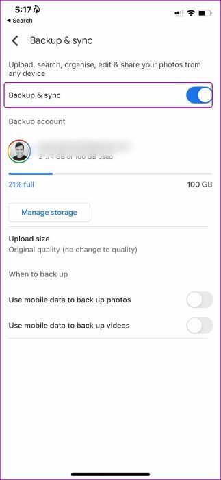 enable-backup-and-sync-323x700 كيفية مزامنة مكتبة صور Apple مع صور Google