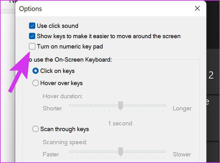enable-numberic-key-pad-1 أفضل 8 طرق لإصلاح عدم عمل لوحة الأرقام على لوحة المفاتيح في Windows 11