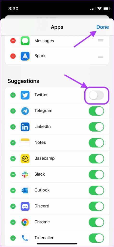 enable-toggle-474x1024-1 كيفية تحرير ورقة المشاركة Share Sheet على iPhone