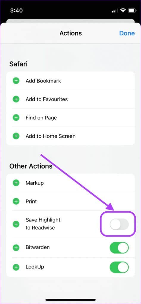 enable-toggle-for-app-actions-474x1024-1 كيفية تحرير ورقة المشاركة Share Sheet على iPhone