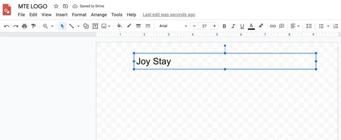 enter-your-brand-name كيفية إنشاء شعار باستخدام Google Drawings