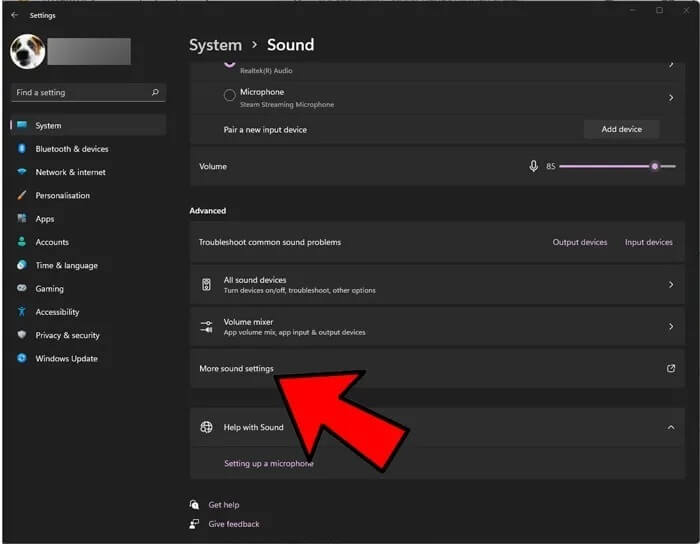 fix-headphones-not-working-windows-more-sound-settings سماعات الرأس لا تعمل في Windows؟ فيما يلي بعض الإصلاحات