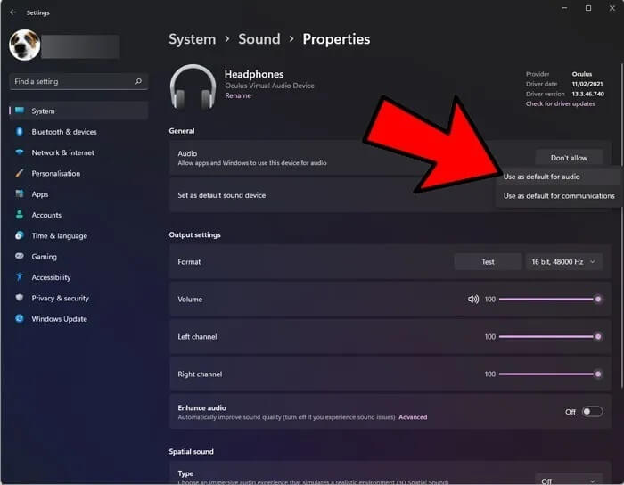 fix-headphones-not-working-windows-use-as-default سماعات الرأس لا تعمل في Windows؟ فيما يلي بعض الإصلاحات